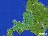 道央のアメダス実況(風向・風速)(2020年04月25日)