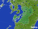 2020年04月25日の熊本県のアメダス(風向・風速)