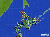 2020年04月27日の北海道地方のアメダス(日照時間)