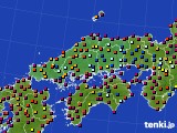 2020年04月27日の中国地方のアメダス(日照時間)