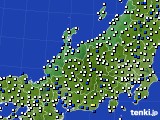 北陸地方のアメダス実況(風向・風速)(2020年04月27日)