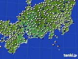 東海地方のアメダス実況(風向・風速)(2020年04月27日)