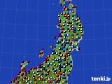 2020年04月28日の東北地方のアメダス(日照時間)