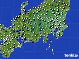 関東・甲信地方のアメダス実況(風向・風速)(2020年04月28日)