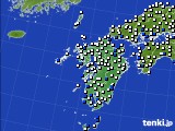 2020年04月28日の九州地方のアメダス(風向・風速)