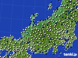 2020年04月29日の北陸地方のアメダス(風向・風速)