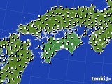 2020年04月29日の四国地方のアメダス(風向・風速)