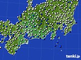 東海地方のアメダス実況(風向・風速)(2020年04月30日)