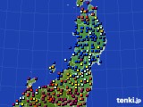 東北地方のアメダス実況(日照時間)(2020年05月01日)