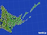 道東のアメダス実況(風向・風速)(2020年05月03日)