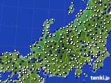 2020年05月07日の北陸地方のアメダス(風向・風速)