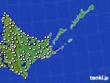 道東のアメダス実況(風向・風速)(2020年05月07日)