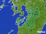 熊本県のアメダス実況(風向・風速)(2020年05月08日)