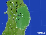 岩手県のアメダス実況(降水量)(2020年05月10日)