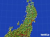 東北地方のアメダス実況(気温)(2020年05月11日)