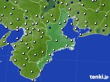 2020年05月11日の三重県のアメダス(風向・風速)