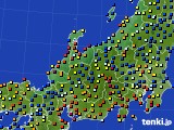 2020年05月12日の北陸地方のアメダス(日照時間)