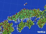 中国地方のアメダス実況(日照時間)(2020年05月12日)