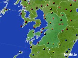 熊本県のアメダス実況(日照時間)(2020年05月12日)