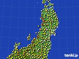 2020年05月12日の東北地方のアメダス(気温)