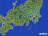 関東・甲信地方のアメダス実況(風向・風速)(2020年05月12日)