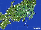 関東・甲信地方のアメダス実況(風向・風速)(2020年05月14日)