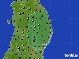 2020年05月15日の岩手県のアメダス(日照時間)