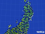 2020年05月16日の東北地方のアメダス(日照時間)