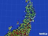 東北地方のアメダス実況(日照時間)(2020年05月17日)