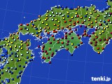 四国地方のアメダス実況(日照時間)(2020年05月17日)