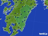 宮崎県のアメダス実況(日照時間)(2020年05月17日)