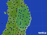 岩手県のアメダス実況(日照時間)(2020年05月17日)