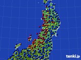 東北地方のアメダス実況(日照時間)(2020年05月18日)