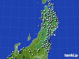 東北地方のアメダス実況(降水量)(2020年05月19日)