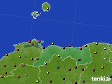 2020年05月19日の鳥取県のアメダス(日照時間)