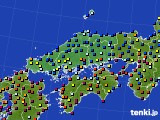 中国地方のアメダス実況(日照時間)(2020年05月20日)