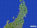 2020年05月20日の東北地方のアメダス(気温)