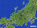 2020年05月20日の北陸地方のアメダス(風向・風速)