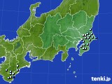関東・甲信地方のアメダス実況(降水量)(2020年05月22日)