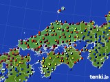 2020年05月22日の中国地方のアメダス(日照時間)