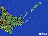 道東のアメダス実況(日照時間)(2020年05月22日)