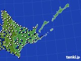 道東のアメダス実況(風向・風速)(2020年05月22日)