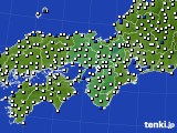 2020年05月23日の近畿地方のアメダス(風向・風速)