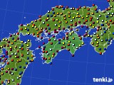 四国地方のアメダス実況(日照時間)(2020年05月24日)