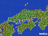 中国地方のアメダス実況(気温)(2020年05月24日)