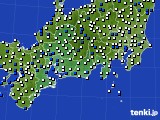 東海地方のアメダス実況(風向・風速)(2020年05月24日)