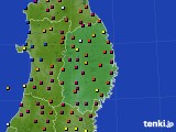 岩手県のアメダス実況(日照時間)(2020年05月25日)