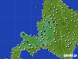 道央のアメダス実況(風向・風速)(2020年05月25日)