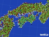 四国地方のアメダス実況(日照時間)(2020年05月27日)