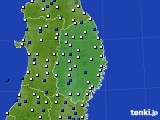 2020年05月28日の岩手県のアメダス(風向・風速)